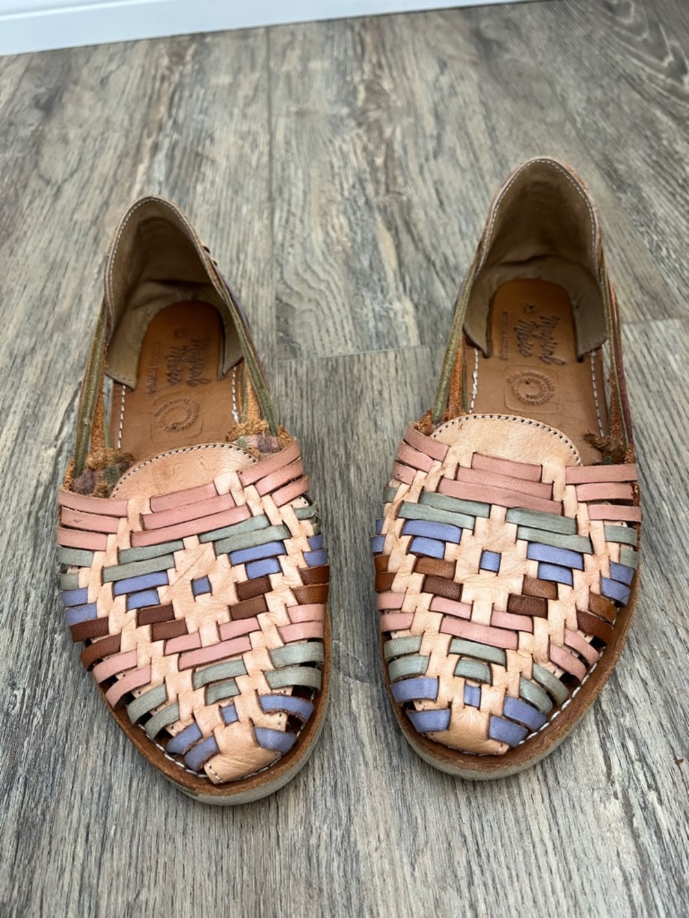 Multi-Color Leather Huraches